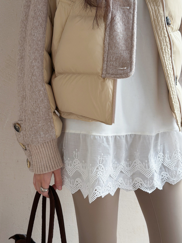 Apxivi T-särk ümmarguse kaelaga, pikad varrukad, jaapani-korea vabaaja stiil, 95% puuvill, tavapärane tüüp, talv 2025