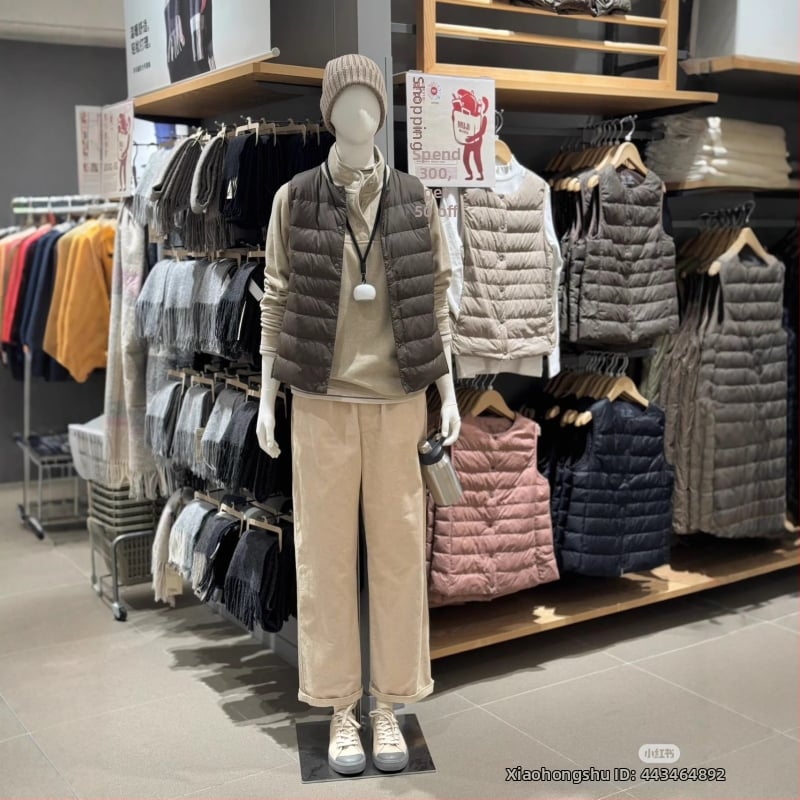 Poiste pük vest XM2212 — õhuke, korea stiilis, polüesterkangas, 50 g sule täidis, sule sisaldus 91–95%, kapuutsita, sobib neljale hooajale