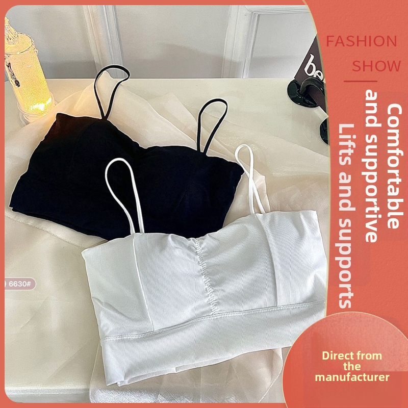 Naiste strapless top rinnaku padja, hingav, higijiline, mugav – Ice Silk nailon, täis tass, õhuke kujundusega kauss