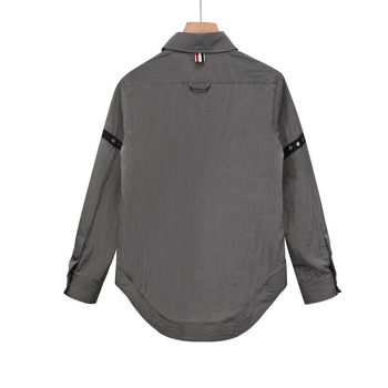 Triibuline päikesekaitsesärk kraega, Korea stiilis, 3D taskud, polüesteri segu 95%