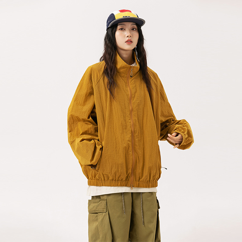 Päikesekaitsejakk, kerge nailonisegu, vaba lõige, kapuutsivaba, teismelised