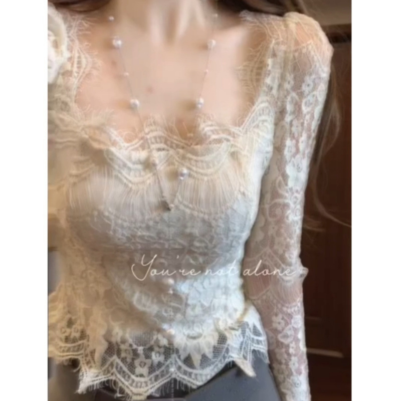 Siled top varrukatega, ümmarguse kaela ja flutter-varrukatega, 95% polüester