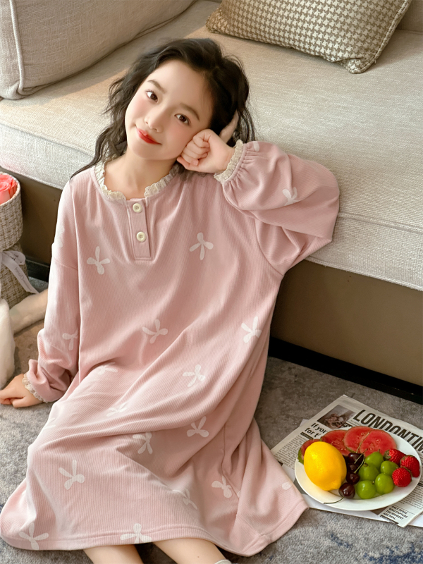 Tüdrukutele pikkade kätega ööriide Derong sametist, paks polüestersegu 90% polüester + 10% spandeks, anti-staatiline ja soojendav, lastele alates 8. eluaastast, kevad/sügis/talv