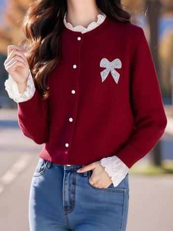 Kootud pullover polo krae, värvilise ploki muster, pikad varrukad, vaba lõige