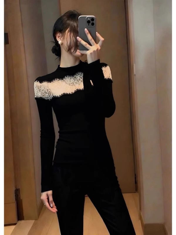 Sügises-talves kapuutsiga sihvakas kootud top, värvi-blokk õlgadel, pikkade varrukatega, poolkõrge kaelusega