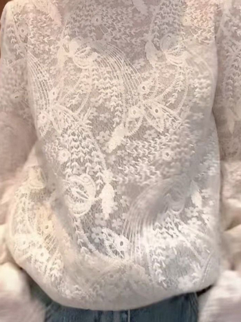 Pitsiline top pikkade varrukatega, polüesterseguga, ühetooniline, seisev krae, kapuutsiga