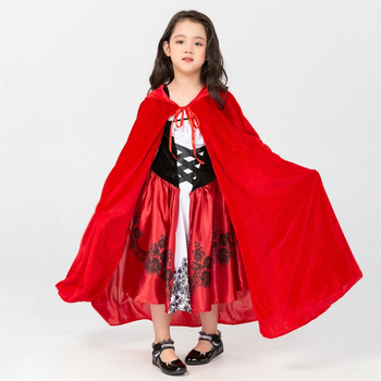 Laste lavastuses kostüüm: Little Red Riding Hood – polüester, tüdrukutele kuni 17-aastased, kevad 2024