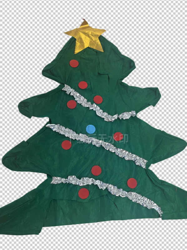 Stseenikostüüm jõulupuu nuku jaoks jalakatted kaasas — unisex cosplay, polüester, 95%+ polüester, mängu anime rollimängud, suvi 2025