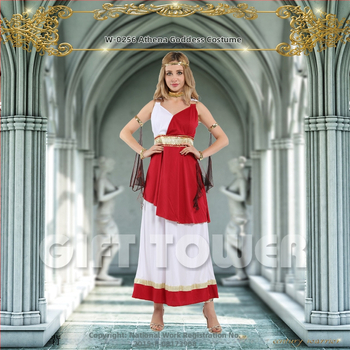 Laval esinemise cosplay kostüüm, mudel W-0256, jumalanna stiil, 100% polüesterkangas, sile kangas