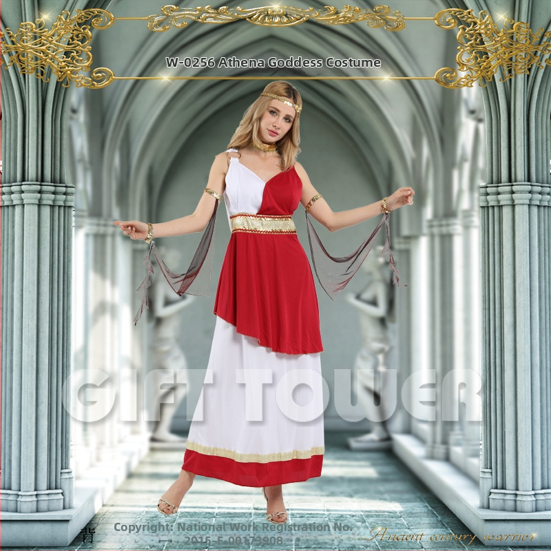 Laval esinemise cosplay kostüüm, mudel W-0256, jumalanna stiil, 100% polüesterkangas, sile kangas