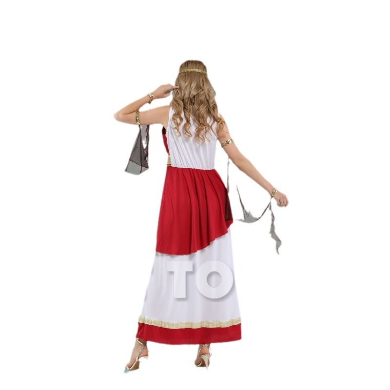 Laval esinemise cosplay kostüüm, mudel W-0256, jumalanna stiil, 100% polüesterkangas, sile kangas