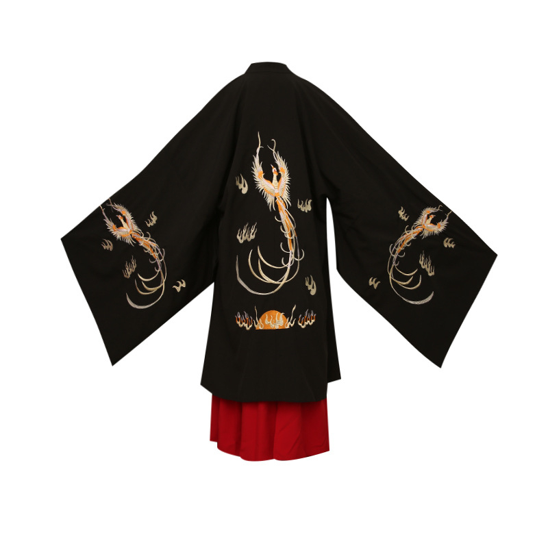 Hanfu meeste mantlid, tikitud krae, puuvillane materjal, 18–24 aastat, sügis 2021