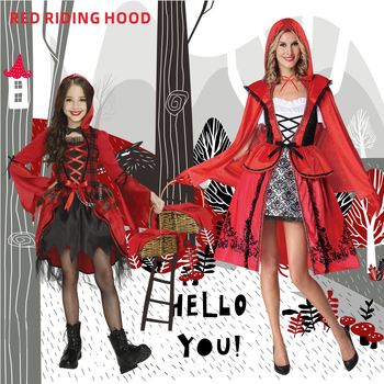 Tüdrukutele Punamütsikese kostüüm cosplay-mängudeks: polüester, 85% polüester, vanus alla 17, suvi 2022, sobib mängudeks ja cosplayiks