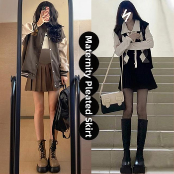 Rasedate A-liin seelik, villane kangas, peamine koostis puuvill ≤30%, 3D muster