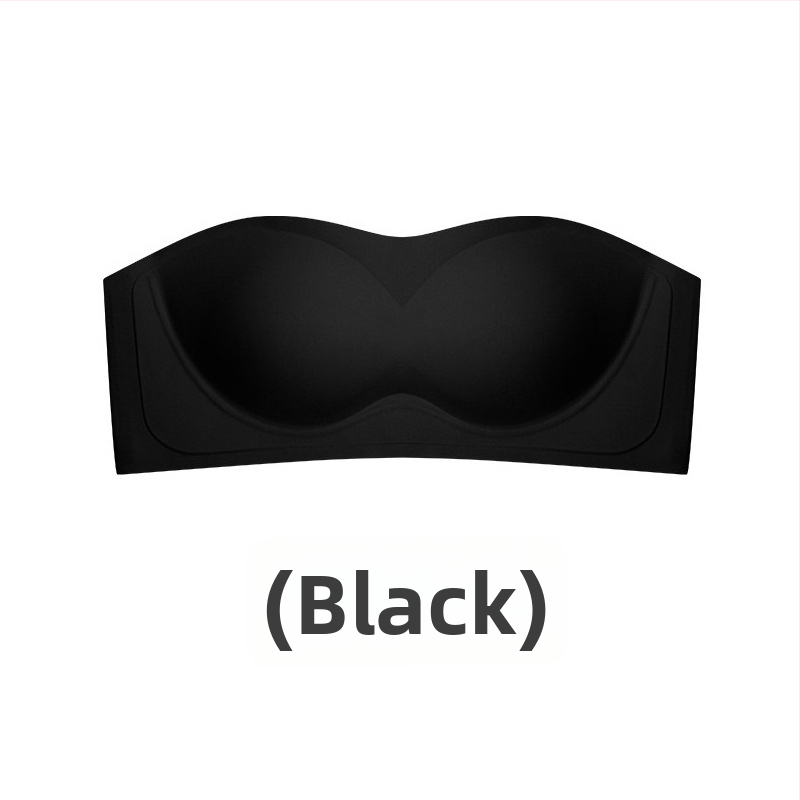 Rinnahoidja ilma õlgadeta 3D želee toega, juhtmevaba, ilma õmblemata, libisemiskindel (3/4 kauss)