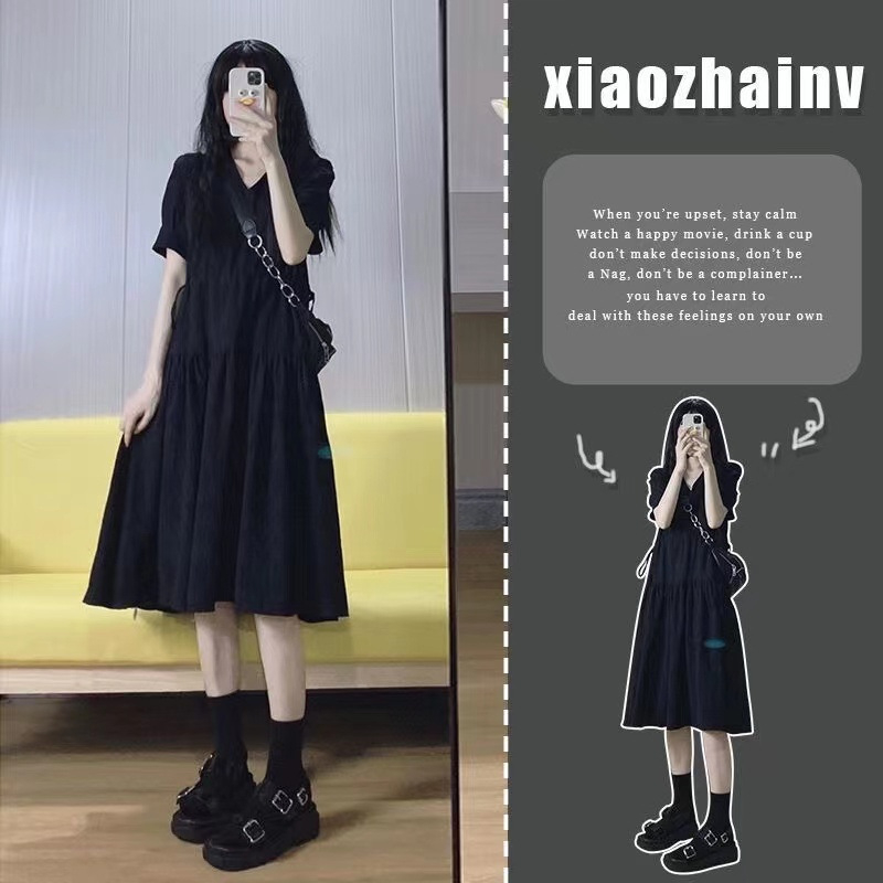 Rasedate kleit V-kaelusega, 3/4 varrukatega, polüester (80–90%), midi kleit lõikusega, kevad 2023