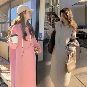 Rasedate sügistalvine riidekomplekt – polüester, pikad varrukad, jaapani-korea vaba stiil