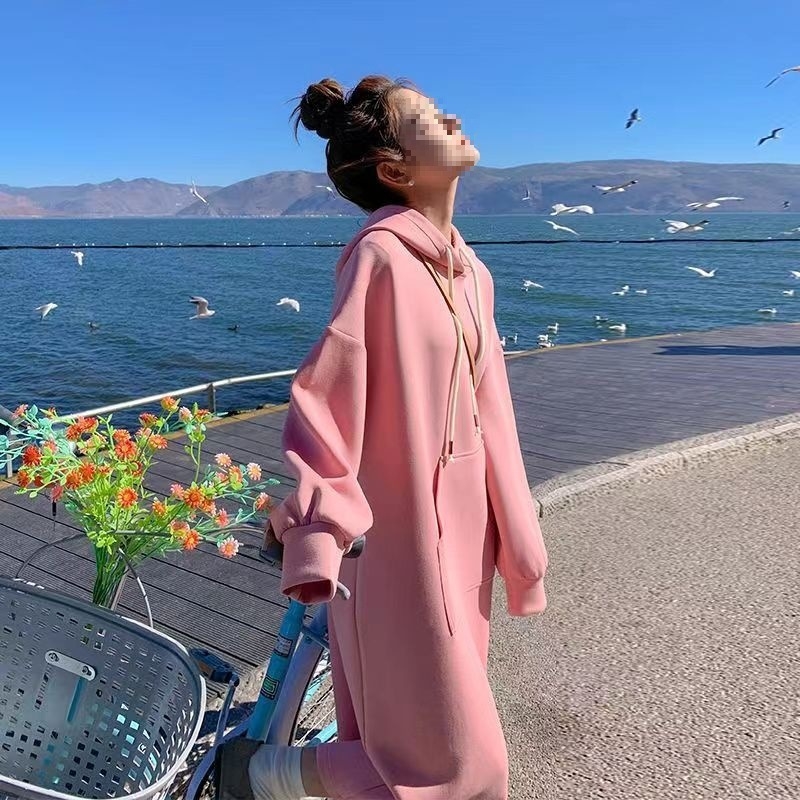 Rasedate sügistalvine riidekomplekt – polüester, pikad varrukad, jaapani-korea vaba stiil