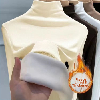 Naiste Oversize-top pool-kaelusega, pikkade varrukatega, Derong-kangas 90–95%