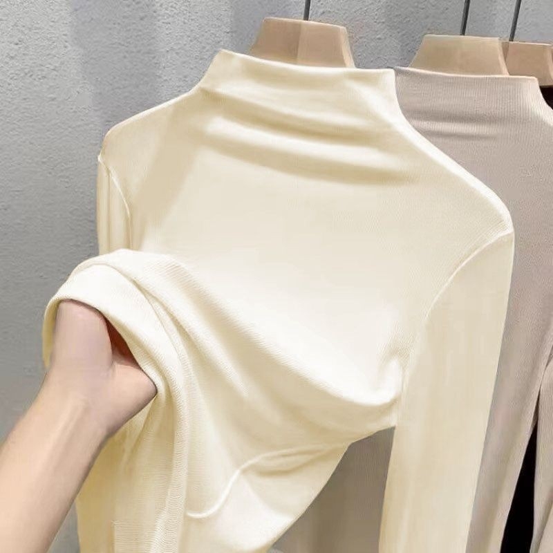 Naiste Oversize-top pool-kaelusega, pikkade varrukatega, Derong-kangas 90–95%