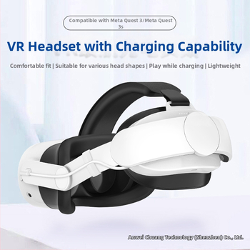 Meta Quest 3S ühilduv VR tarvik: reguleeritav peapael ja 6000mAh kaasaskantav aku, ABS+TPU, kaal 220 g