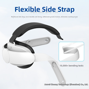Meta Quest 3S ühilduv VR tarvik: reguleeritav peapael ja 6000mAh kaasaskantav aku, ABS+TPU, kaal 220 g