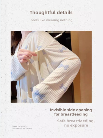 Triibuline rasedus- ja imetamispidžaama komplekt, pikad varrukad, püksid, imetamisava, kootud materjal puuvill-poliester (puuvill 30–50%, polüester 50–70%)