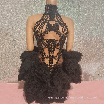 Kristallidega tutu kleit, kitsas lõige (võrgukangas, Spandex >95%, sügis 2025, Hotfix kristallid)