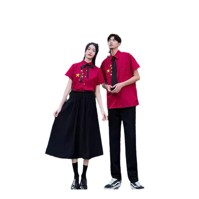 Rahvuspäeva kostüüm – punase laulu esituseks koorile ja luuletuste esituseks, klassi uniforma põhikooli ja gümnaasiumi õpilastele, puuvill-poliesteri segu 30–50% elastaani