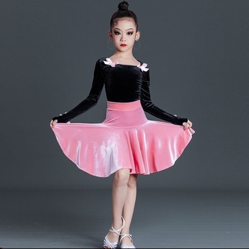 Laste Latīņu tantsukostīms, kaheosaline komplekt, võrgustikust kangas spandexiga, unisex, 2024 kevad