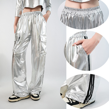 Naiste hip-hop'i ja cheerleadingu esinemiskomplekt – polüester-elastaansegu (<30% elastaani), lavakostüüm, kevad 2025