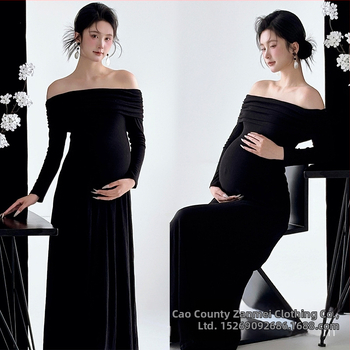 Raseda fotosessiooni riietuste komplekt, pikkade varrukatega, polüester, seelikukostüüm koos pikk seelikuga, suvi 2025