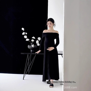 Raseda fotosessiooni riietuste komplekt, pikkade varrukatega, polüester, seelikukostüüm koos pikk seelikuga, suvi 2025