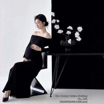 Raseda fotosessiooni riietuste komplekt, pikkade varrukatega, polüester, seelikukostüüm koos pikk seelikuga, suvi 2025