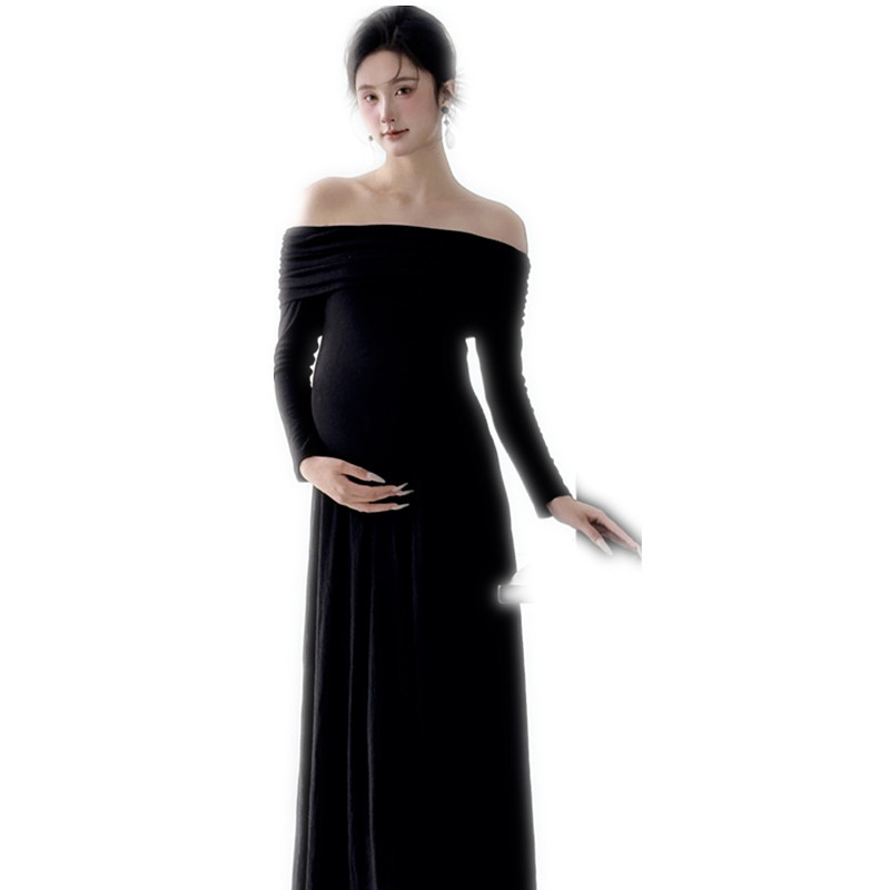 Raseda fotosessiooni riietuste komplekt, pikkade varrukatega, polüester, seelikukostüüm koos pikk seelikuga, suvi 2025