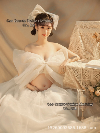 Rasedate fotosessiooni kleit gauze kangast, 90% polüester; kõikide aastaaastate jaoks; bränd Yimei Square.