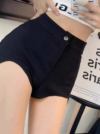 Naiste kõrge vöökohtega lühikesed püksid džäzz-tantsudeks, polüester 95%+, õhuke kangas, kevad 2024