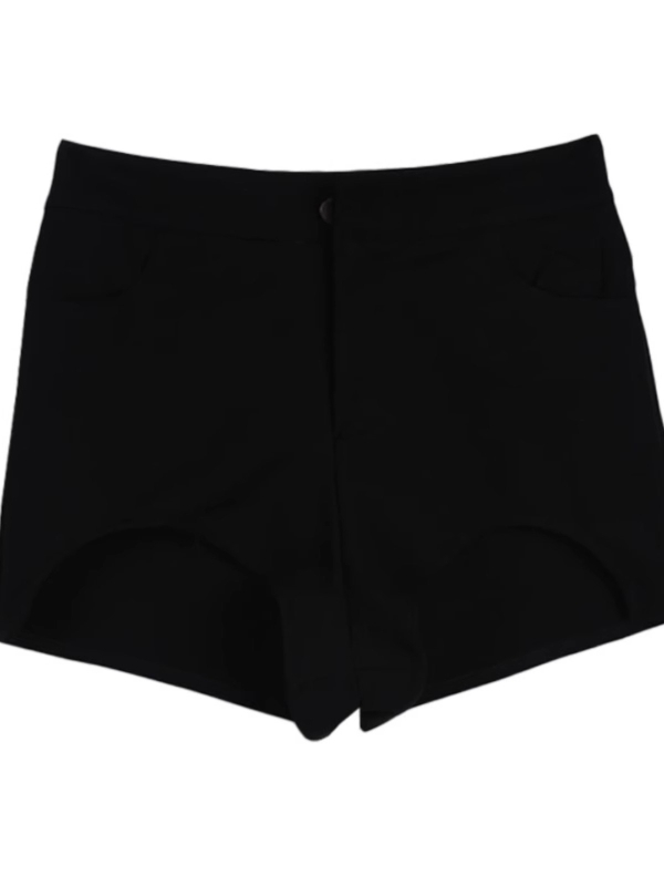 Naiste kõrge vöökohtega lühikesed püksid džäzz-tantsudeks, polüester 95%+, õhuke kangas, kevad 2024