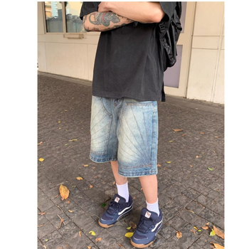 Meeste teksad sirge lõikega, keskmine talje (pesatud; 60% puuvill; taskudekoratsioonid)