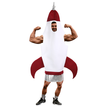 Meeste raketi käivitusega jumpsuit-kostüüm lavastusteks, polüester 90–95%