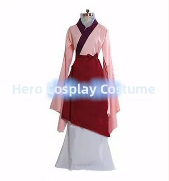 Mulan cosplay kostüüm täiskasvanud naistele, puuvillane kangas 90%, ühetone, sobib kevade lavastustele