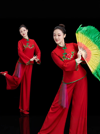 Yangko tantsukostüüm unisexile (puuvillane materjal, 70–80% puuvillasis sisaldus, kaela silt, kevad 2025)