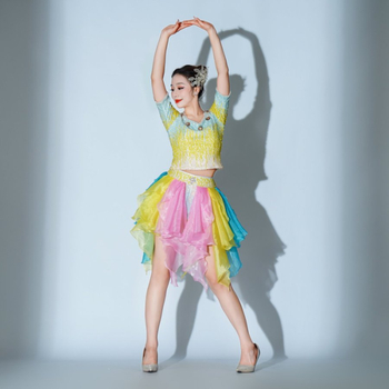 Naiste cheerleading kostüümide komplekt gruppiliste esinemiste jaoks, polüester, 2025 talv