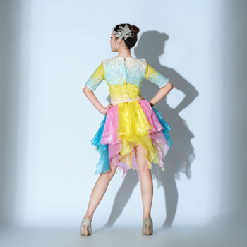 Naiste cheerleading kostüümide komplekt gruppiliste esinemiste jaoks, polüester, 2025 talv