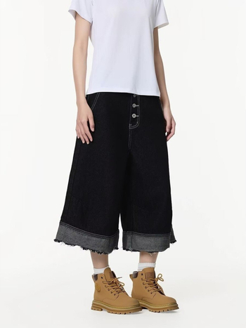 Meeste puuvillased cropped laia jala püksid suveks, kolledži stiil, 30-60% puuvill