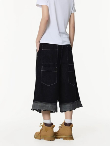 Meeste puuvillased cropped laia jala püksid suveks, kolledži stiil, 30-60% puuvill