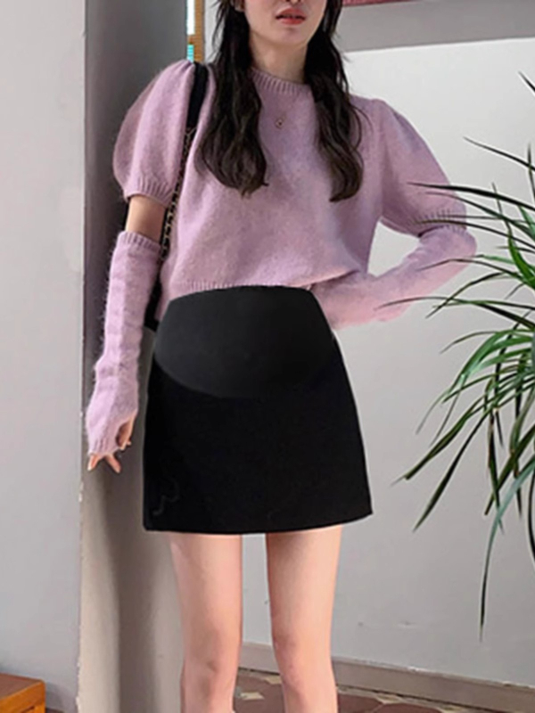 Rasedateleile mõeldud A-line lühike seelik, ilma varrukateta, ilma kaeluseta, 90% polüester 10% spandex