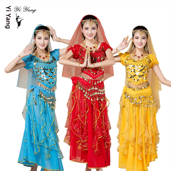 Belly dance kostüüm täiskasvanud naisele – šifoon kangas, peamine materjal 95% polüester, sobib Belly Dance etteasteks