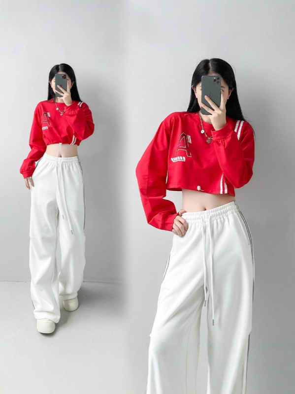 Set za djevojčice za ulični ples: jazz/hip-hop s vezom | Poliester 50-70% + pamuk <30% | Ljeto 2025 | Trendy ulični stil