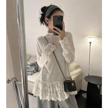 Polüesteri pikkade varrukatega alus-topp V-kaelusega, naiseline stiil, kevad 2025